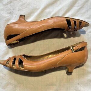 AK Anne Klein Tan shoes womens 7.5M slip on Mainez